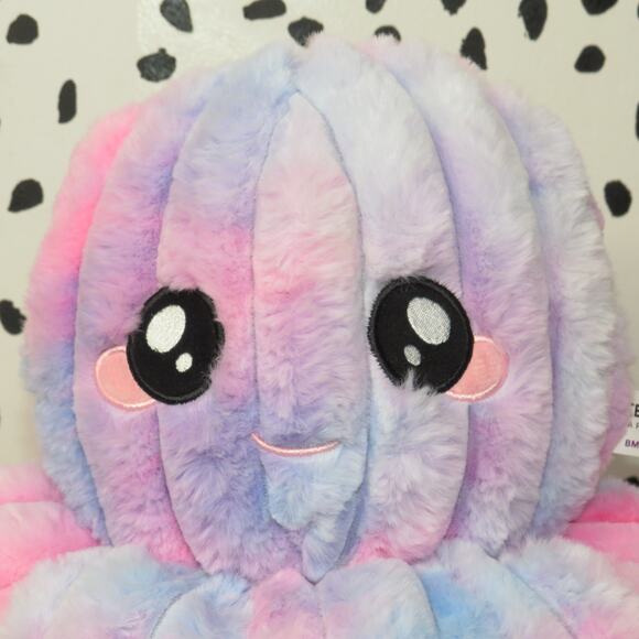 Peek-A-Boo Pink Tie Dye Octopus Plush Stuffed Toy - Picture 2 of 6